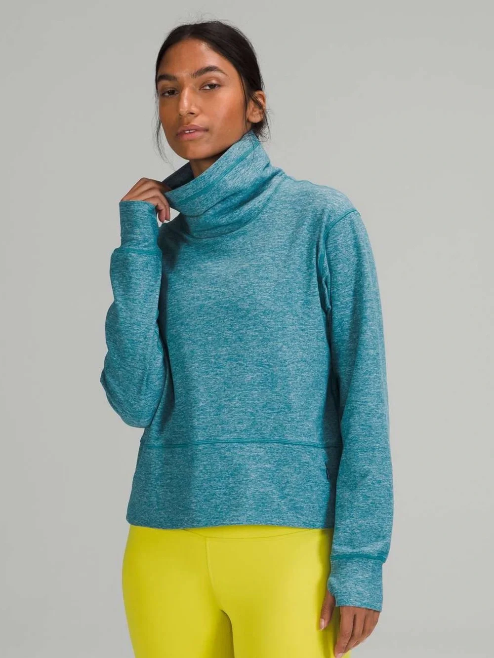 Lululemon Ready to Rulu Pullover in Heathered Capture Blue